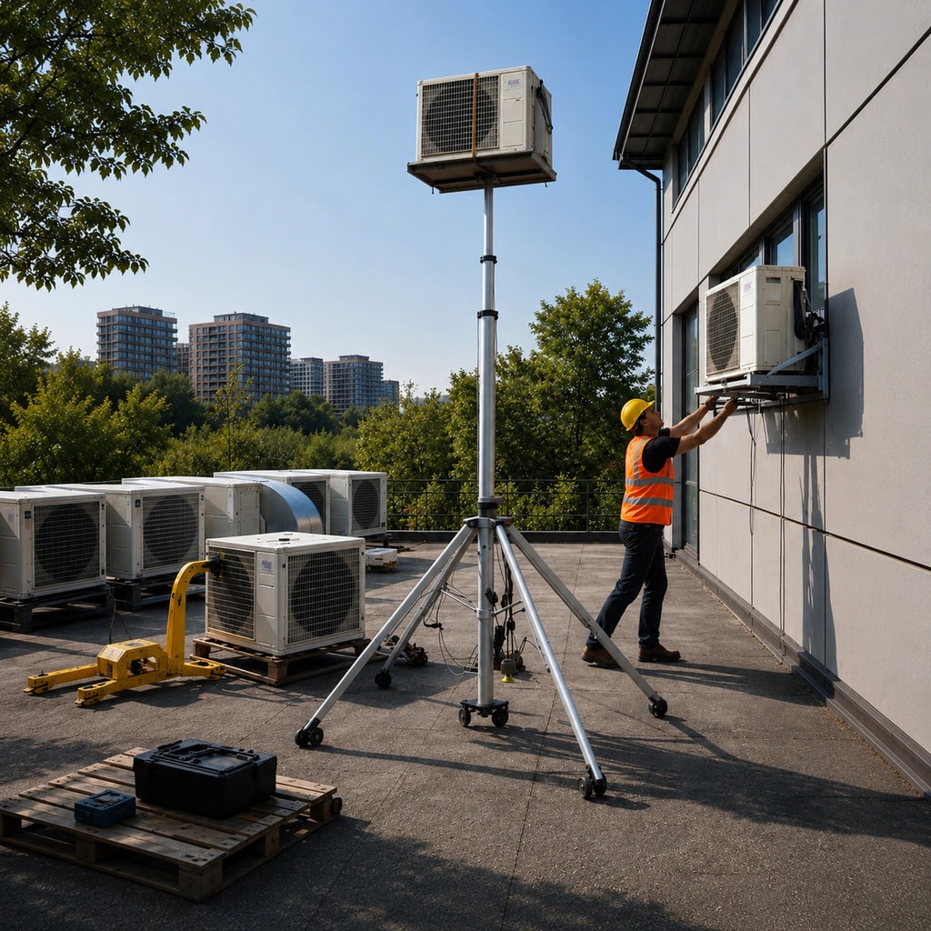 HVAC & technical building services lifting application